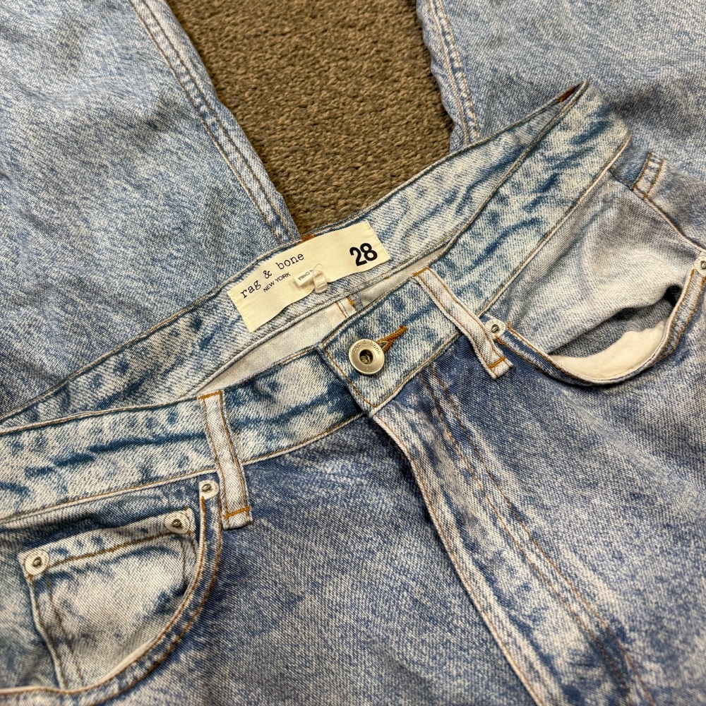 Rag & Bone The Viral Sweatpants/ Jeans Miramar Shea High Rise Relaxed size 28 - Picture 7 of 12